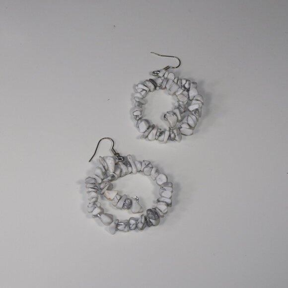 Unique Handmade Stonelike Earrings - Picture 6 of 7